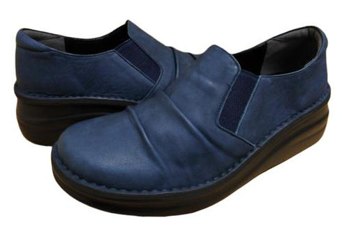 【インコルジェ8303 ネイビー】くしゅっとかわいい脱ぎ履きらくらくシューズ